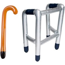 Aufblasbares Laufgestell Spazierstock Partygeschenk 50 60 70 80 90 Geburtstag