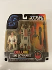 Star Wars Deluxe Luke Skywalker Desert Sport Skiff 3.75" Figure NIB 1996
