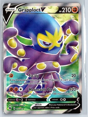 Pokemon Grapploct V (Full Art) Holo Champion's Path 72/73 UR NM