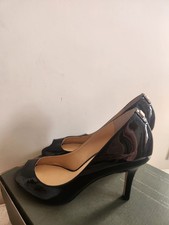 Ivanka Trump Patent Peep Toe Stilletto Shoes. Not leather. 