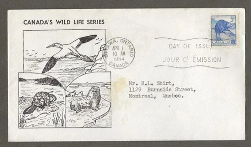 Canada first day cover, 336 Beaver, unusual cachet [103