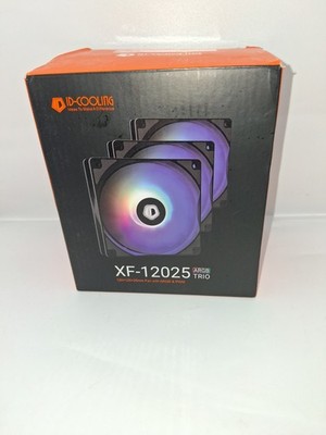 XF-12025-ARGB-TRIO 120mm Case Fan ARGB 3 Pack RGB Fans 5V 3-PIN BLACK