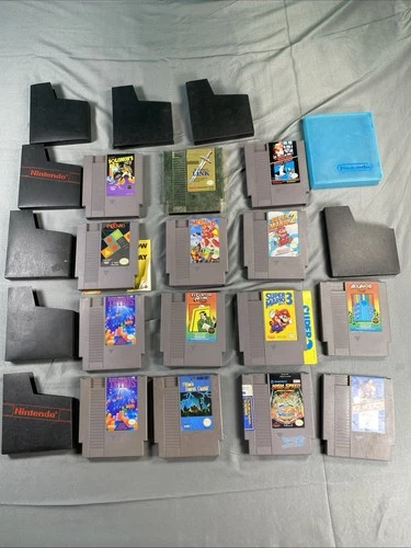 Lot Of 14 Nintendo NES Cartridges Not Tested Zelda Tetris Super Mario Brothers