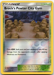 Brock's Pewter City Gym 54/68 Hidden Fates Reverse Holo
