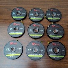 Scientific Anglers Absolute Fluorocarbon Trout Tippet 6X 30m - LOT OF 9 Spools 