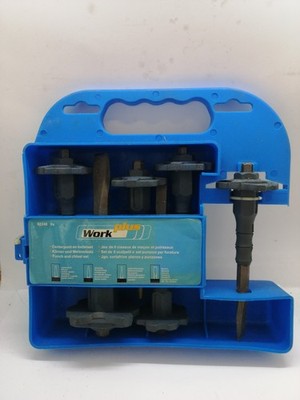 Work Plus 6-tlg. Splinttreiber-, Körner-, Meissel- und Durchschlagsatz SET