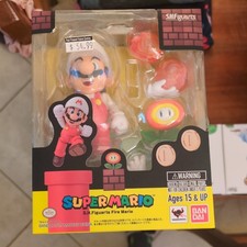 Bandai SH Figuarts Fire Mario Super Mario Action Figure Used