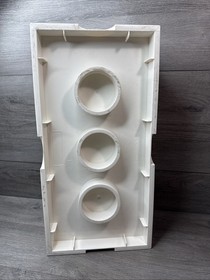 Gray Lego Storage Brick Cube Stackable 8 Stud Box Container 9.75&rdquo; X 19&rdquo; X 7&rdquo;