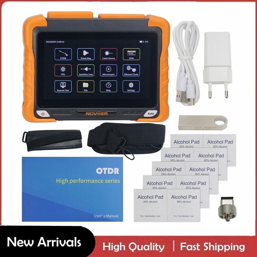 NK6200-S2 OTDR Optical Time Domain Reflectometer with Touch Screen 1310/1550nm #