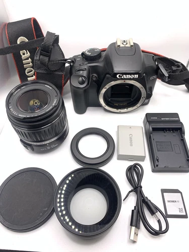 Canon EOS 1000D 10.1MP DSLR Camera With EF-S 18-55mm II Lens & Filters