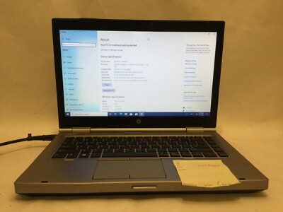 HP EliteBook 8470p Intel Core i5-3340M Windows 10 Pro C