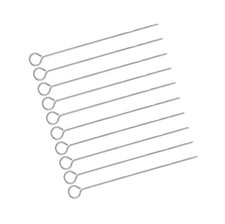 🔥10 x Metal BBQ Skewers Barbecue Meat Vegetable Kebab Shish Kitchen Grill Cook