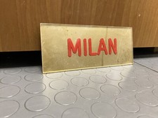 Insegna targa MILAN TOTOCALCIO Vintage Modernariato Tabella ANNI 70 80 Schedina