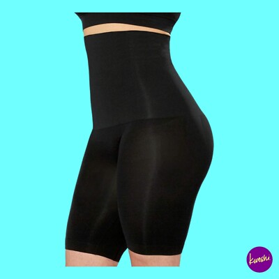 SHAPERMINT Damen Tummy Control Slips, Anti-Scheuer Shorts, schwarz, S/M