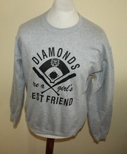 VERO VINTAGE® GILDAN UOMO PULLOVER TG M DIAMOND MAGLIA PULLOVER Sweater OUTDOOR