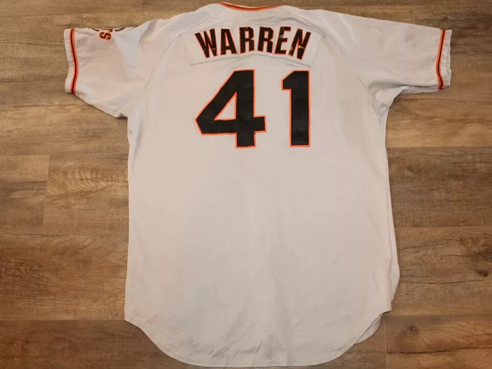 Team Issued WARREN #41 San Francisco Giants RAWLINGS AUTHENTIC