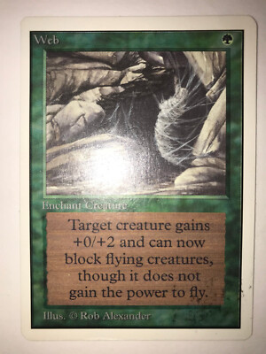 Magic the Gathering Unlimited WEB  Rare 1993 VINTAGE