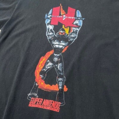 Killer Instinct Super Nintendo 1994 Video Game T-Shirt 90s size L 