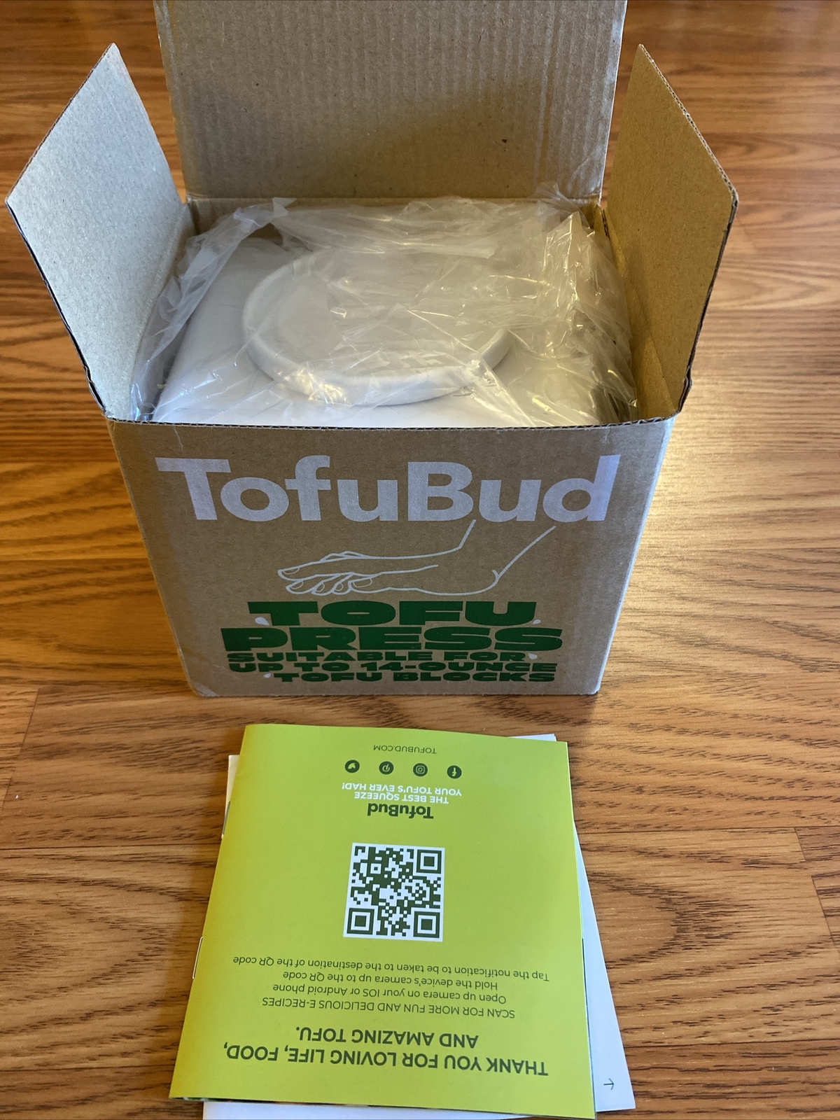 TofuBud Tofu Press Tofu Presser for Firm or Extra Firm Tofu OPEN