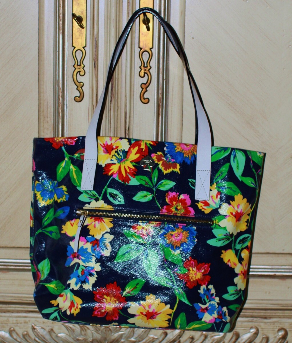 Kate Spade NY Lacquered Coated Canvas Bon Shopper Zip