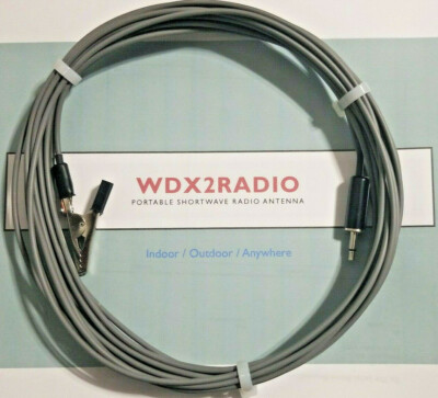 Shortwave AM MW FM Antenna 25' Portable for ALL Radios Condo HOA Indoor Outdoor