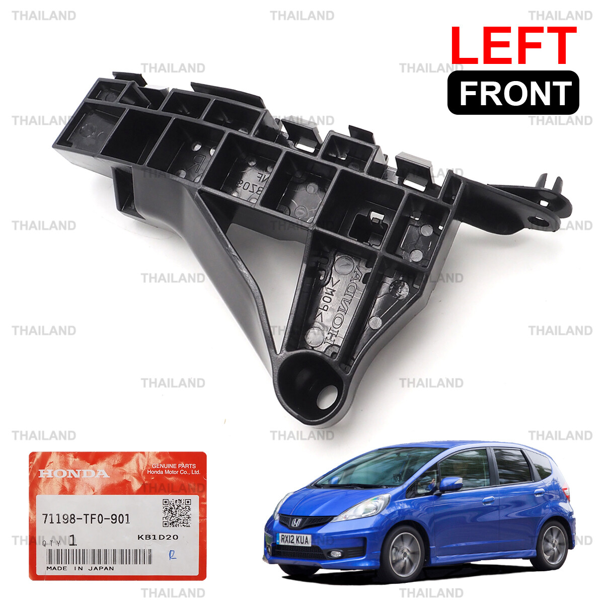 For Honda Jazz Fit Hatchback Mk2 2012 - '14 Front Left Bumper