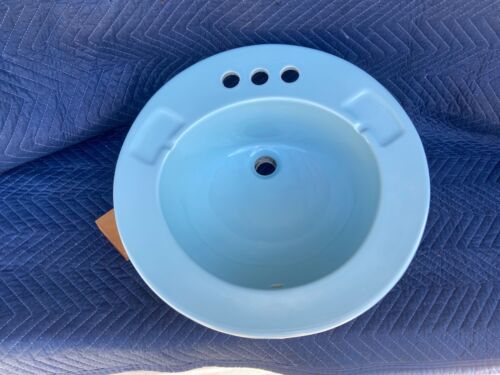 Vintage P Jackson Blue Drop in Sink - Picture 2 of 22