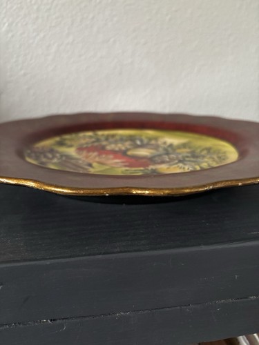 Collectible Decorative Plate By Raymond Waites, Pre Owned Fruit Grapes Pears - Picture 16 of 19