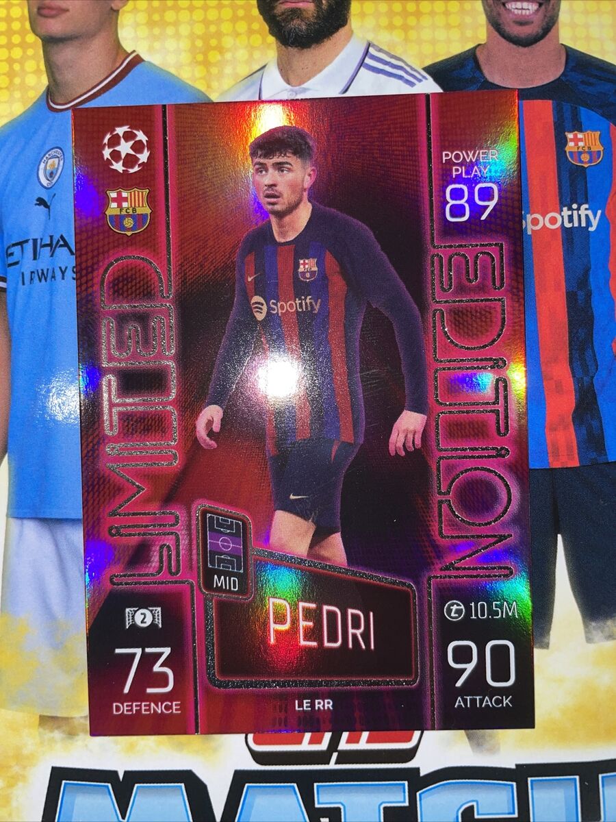 Match Attax 22/23 2023 Limited Edition Card Pedri Match Attax 22/23 2023 Limited Edition Card Pedri