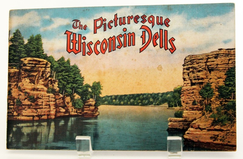 Vintage 1930's The Picturesque Wisconsin Dells Photo Booklet