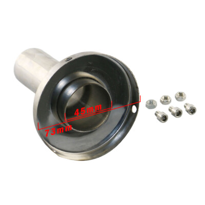 73mm Universal Auspufftopf Schalldämpfer 3 Zoll Edelstahl Fit Auto 76mm 3''
