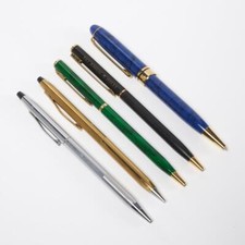 Cross Montefiore 5pc Vintage Blue Green Mechanical Pencil Ballpoint Pen Lot