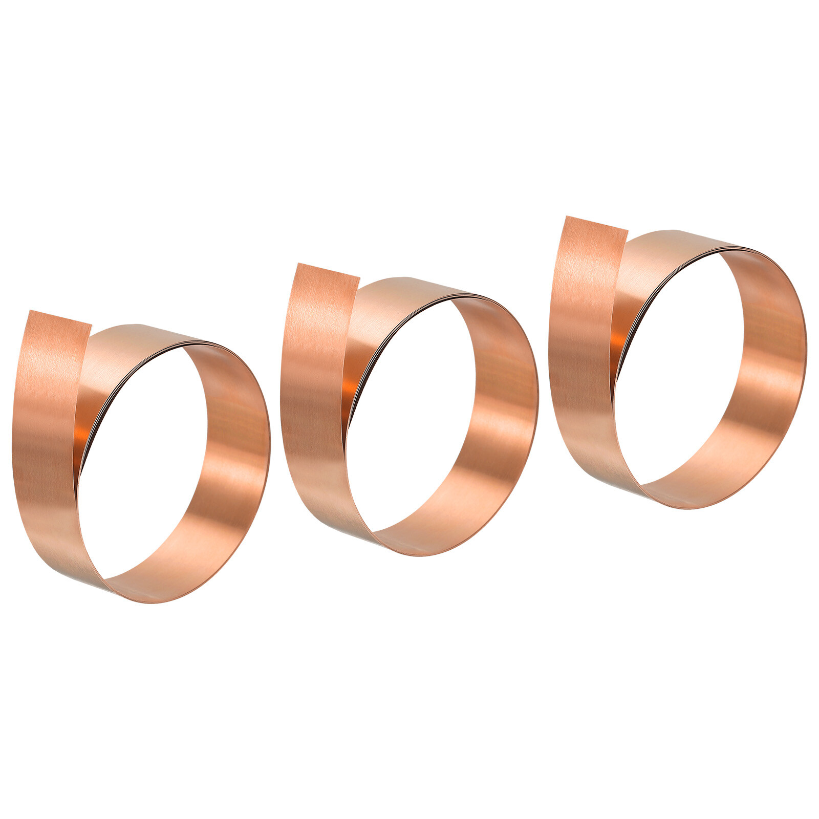 Copper Thin Foil Roll Sheet, 3Pcs 0.2x20x1000mm Pure Copper Foil Sheet
