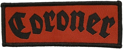 CORONER - Red-Patch with Black-Logo - 9,7 cm x 3,8 cm - 168148