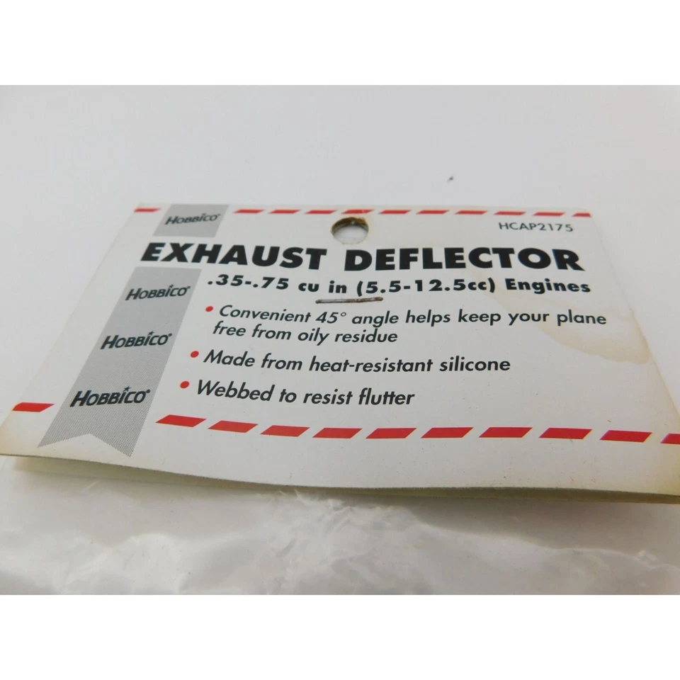 NOS HOBBICO Exhaust Deflector HCAP2175 .35-.75 cu in (5.5-12.5 CC) Engines New - Image 2 of 3