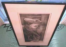 Jack Bilander-1959-Edition #25 Print Of Etching-Hand Signed
