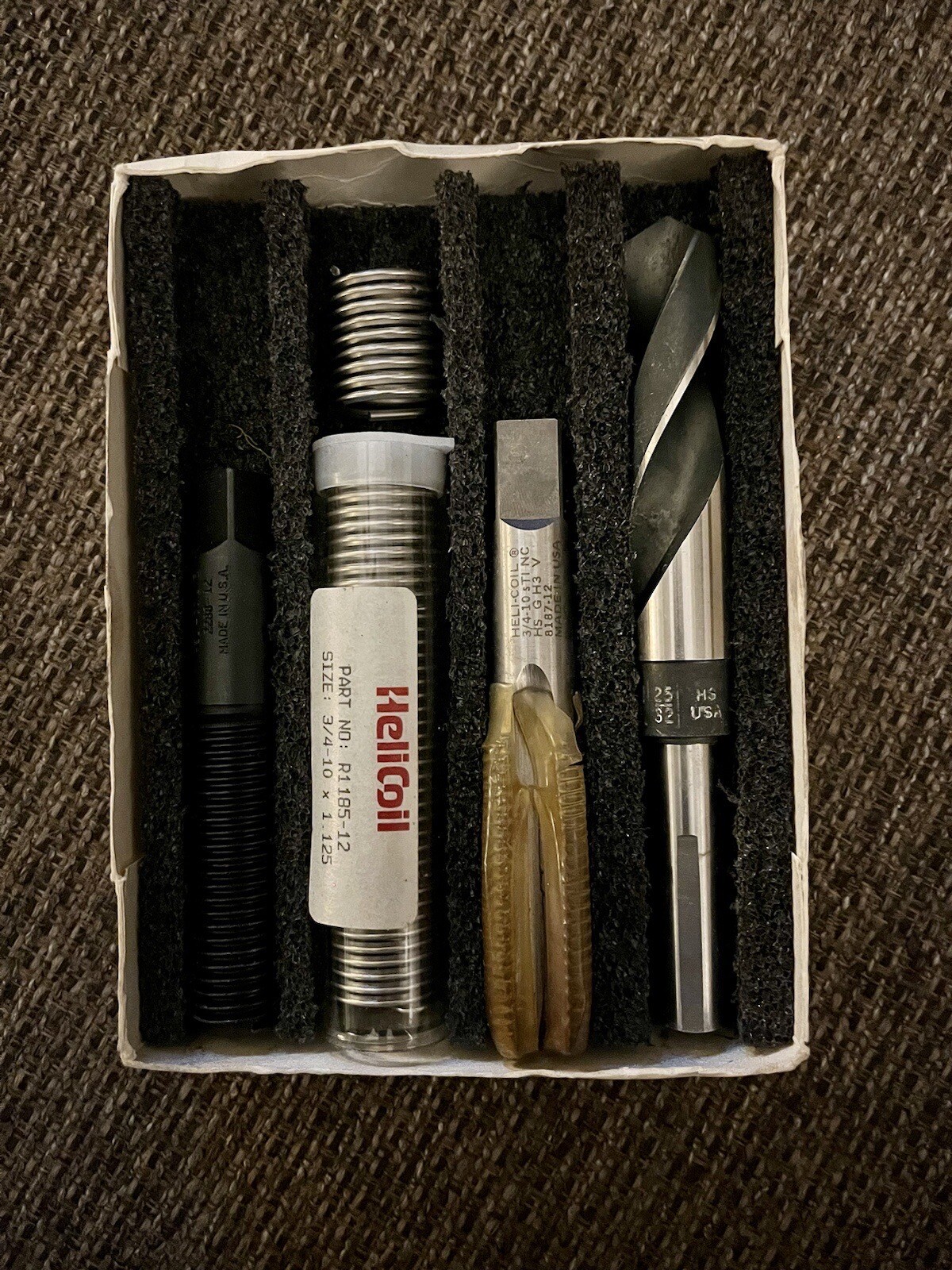 HeliCoil Master Thread Repair Kit P/N 540112 Size 3/410 (4 Pieces