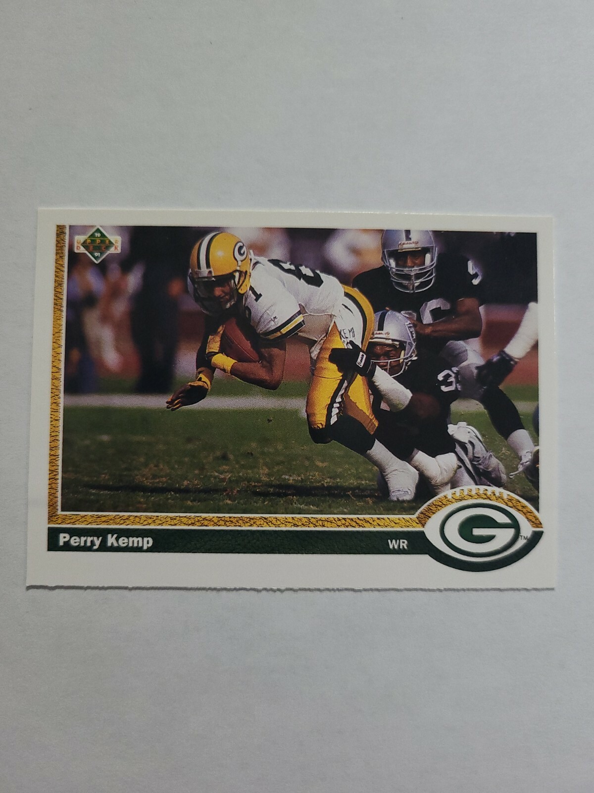 PERRY KEMP 1991 UPPER DECK FOOTBALL CARD # 212 D9559
