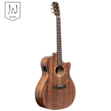 J.N Guitars Dovern Series Mahogany Auditorium Acoustic Electric Guitar Natural