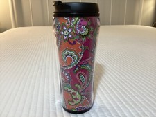 Vera Bradley Insulated Travel Mug in Pink Paisley Pattern — listing 3