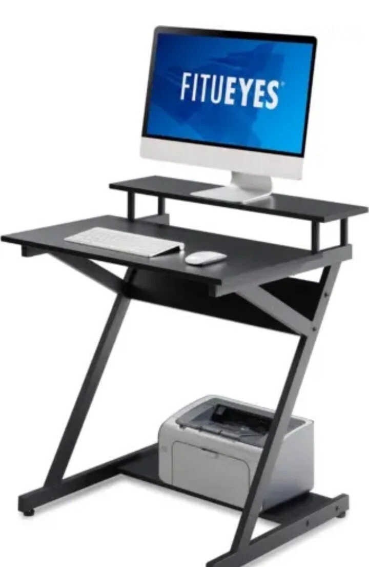 Corner desk sale with riser
