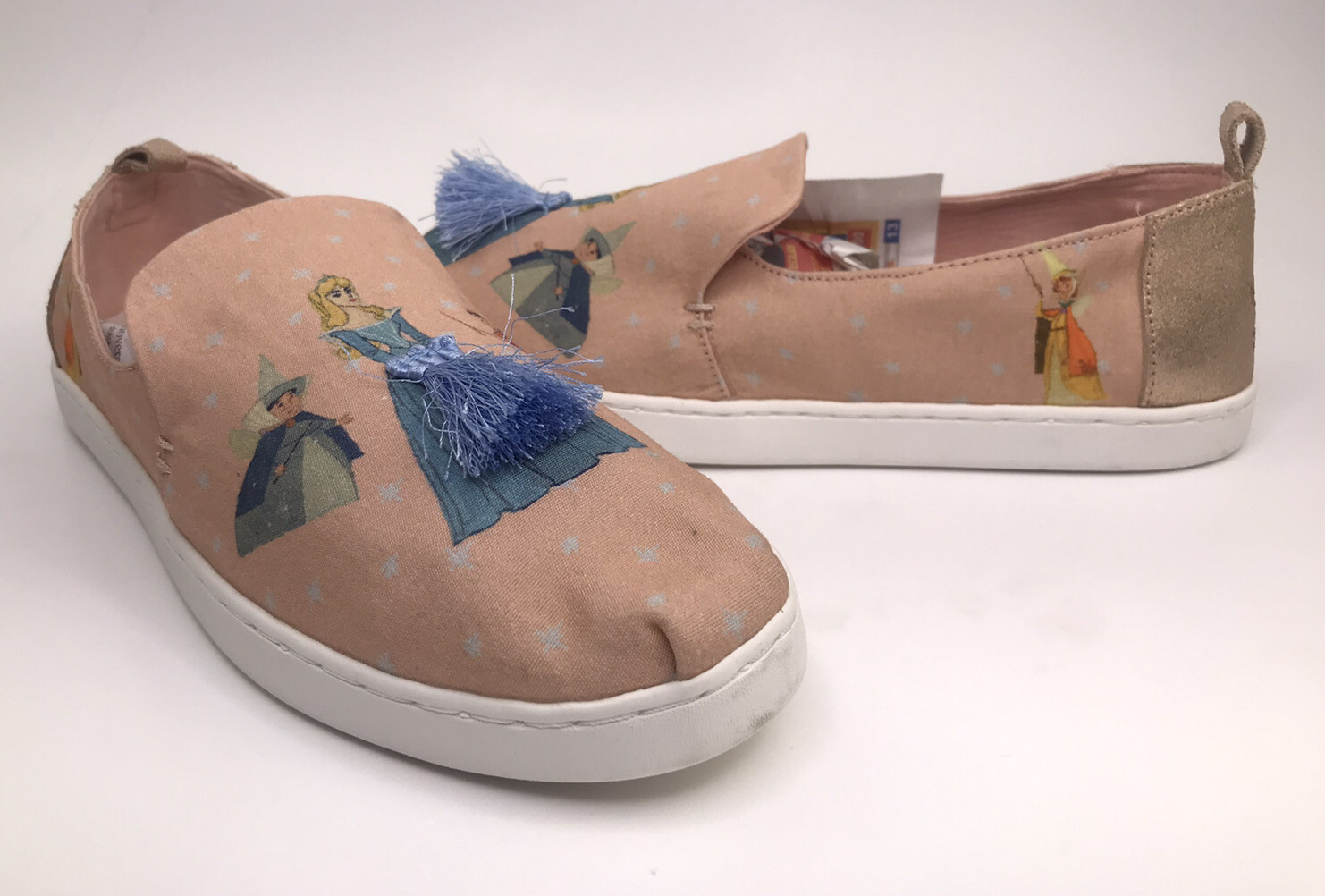 Toms x Disney Sleeping Beauty Pink Alpargata Canvas Shoes Women's - Main Image
