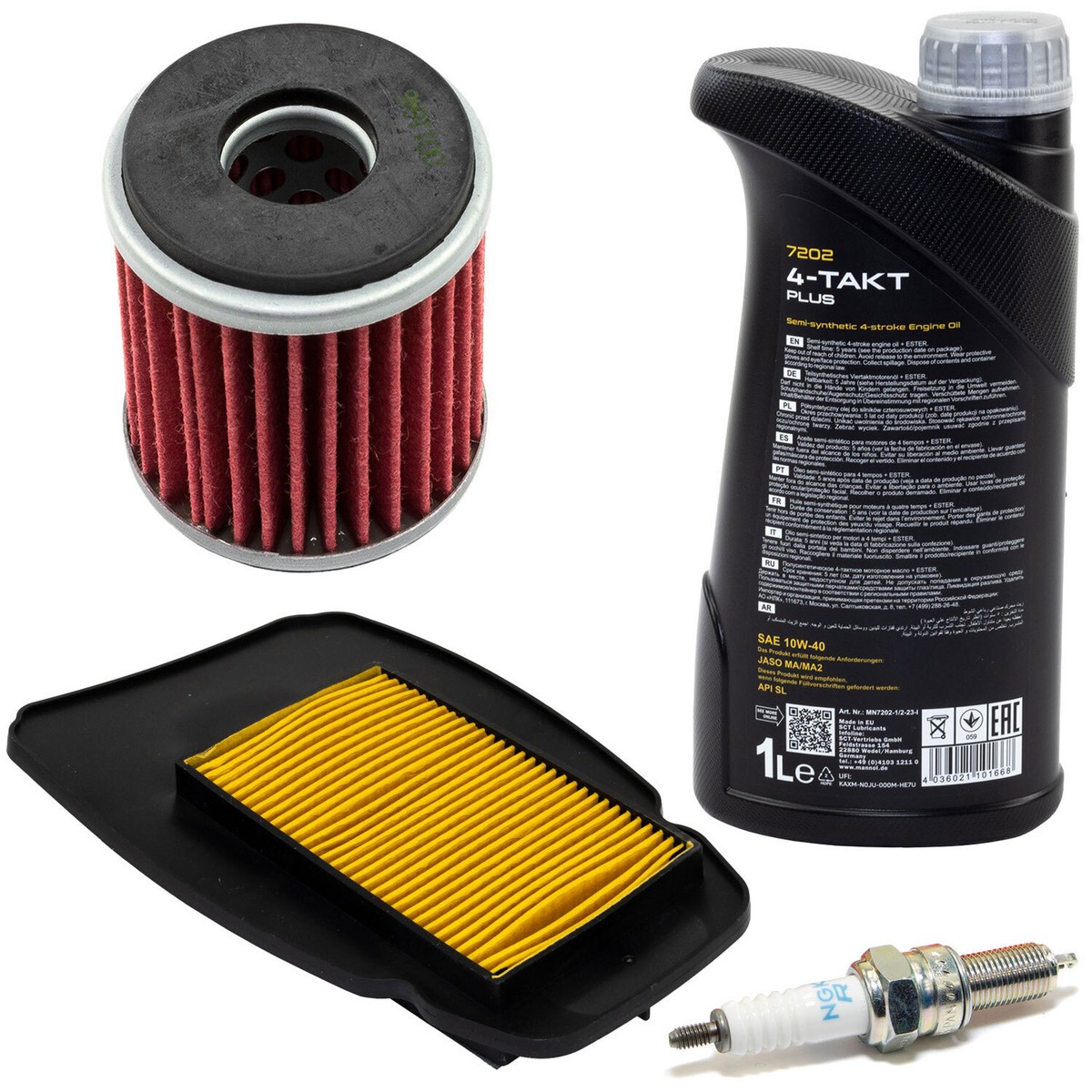 Wartung für Yamaha MT 125 XSR 125 20-23 Set Öl 1L Luftfilter