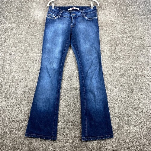 Only Jeans Bootcut Leg Damen Gr. 38x32 Blau Low Rise 5-Pocket Medium Wash