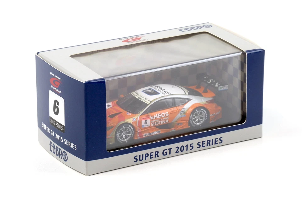 1:43 Ebbro Lexus RC F Super GT500 Rd.1 Okayama 2015 ENEOS SUSTINA #6 Oshima - Immagine 3 di 3