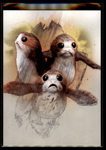 2017 Topps Star Wars Journey to The Last Jedi Character Insert #16 Porgs