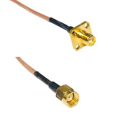 RG316 SMA FEMALE FLANGE to RP-SMA MALE RF Cable Rapid-SHIP LOT