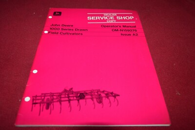 John Deere 1000 Sereis Drawn Field Cultivator Operator's Manual MFPA2 