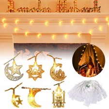 3M 20led Eid Mubarak Star Moon Led String Lights Ramadan Kareem Decoration JQ