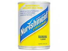 Dunns River Nurishment Original Banana Flavour Milk Drink 400 g (Pack of 12 can)